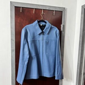 Ted Baker London Sky Blue Leather Jacket